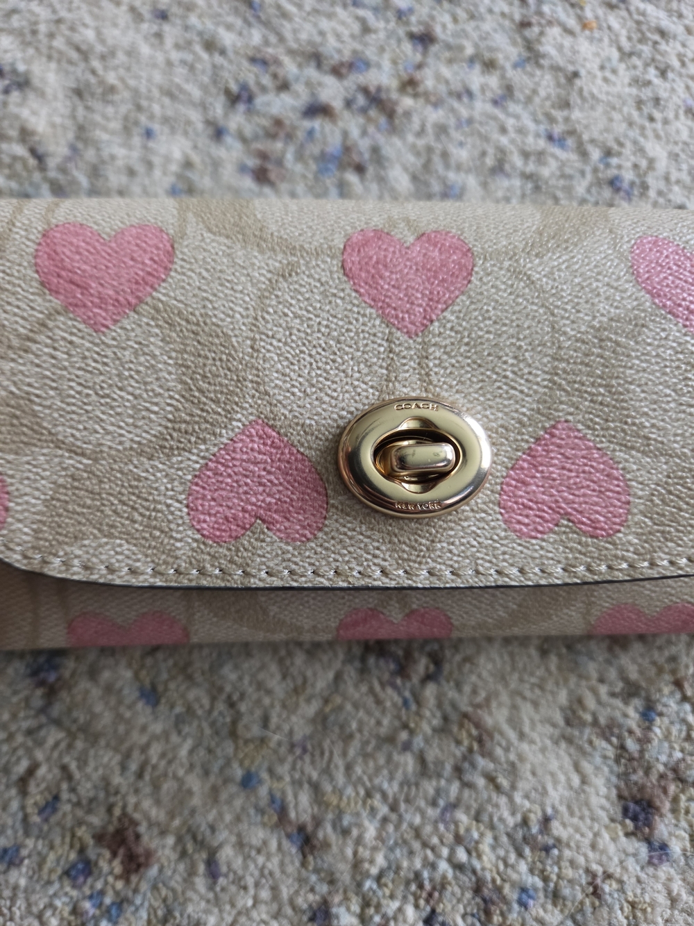 Coach Heart-Print Sunglasses Case - Picture 2 of 9